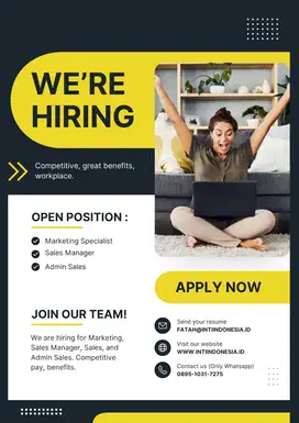 Butuh Cepat Admin & Sales Marketing