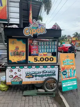 jual gerobak bekas jualan cireng