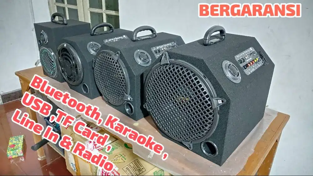 Speaker aktif bluetooth karaoke rakitan murah bergaransi
