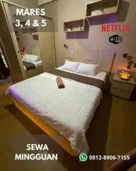 Apartemen Mares 3, 4 & 5, Sewa Mingguan