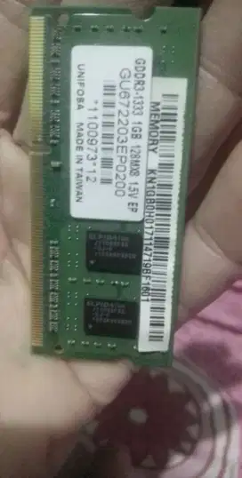 Memory laptop DDR3 RAM 1G 128 unifosa