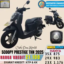 NEW SCOOPY PRESTIGE TERMURAH CASH/KREDIT PROMO UNIT LAINYA KLIK PROFIL