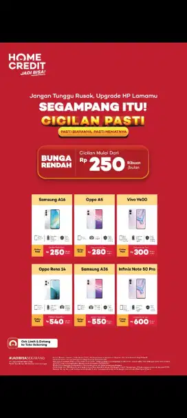 Cicilan  oppo reno 14 terbaru bunga 0%