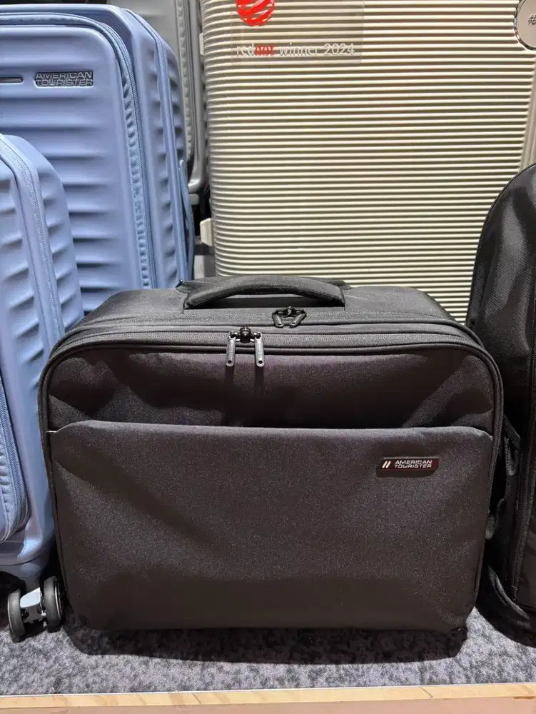 American Tourister Koper Hardcase Rubio Rolling Tote Upright - Black