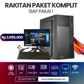 KOMPUTER LENGKAP SIAP PAKE CORE I3-4160
