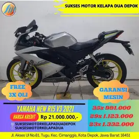 YAMAHA NEW R15 V3 2021 CASH/KREDIT PROSES CEPAT SYARAT MUDAH KTP/KK