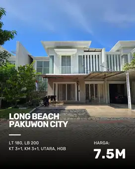 Rumah Long Beach Pakuwon City MINIMALIS SIAP HUNI