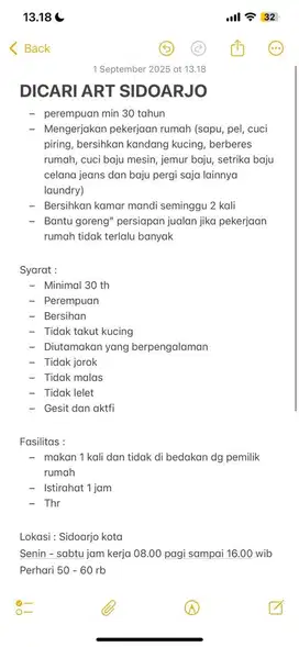 ART HARIAN PEREMPUAN