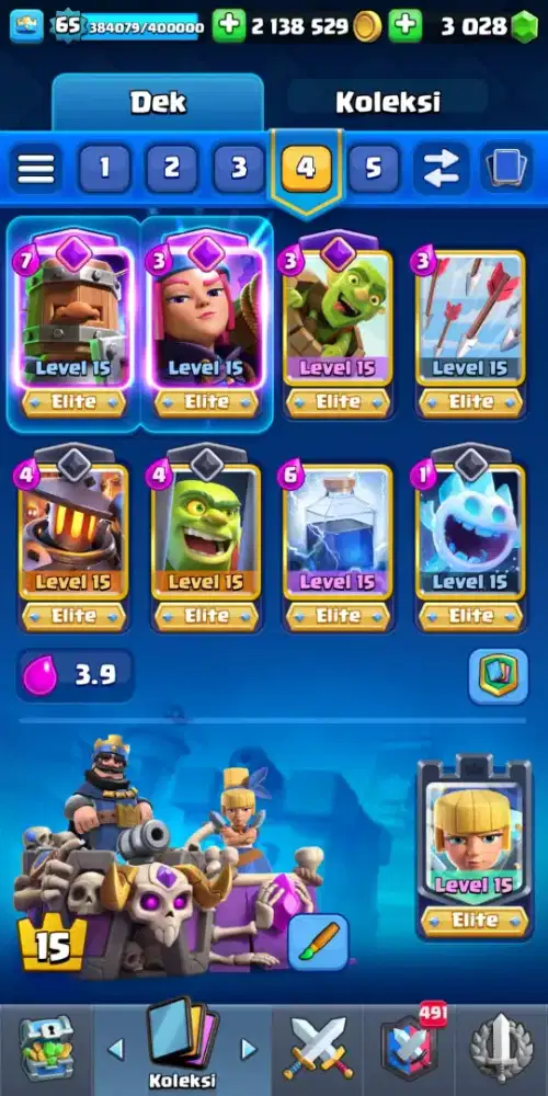 Level Raja 15(tertinggi)