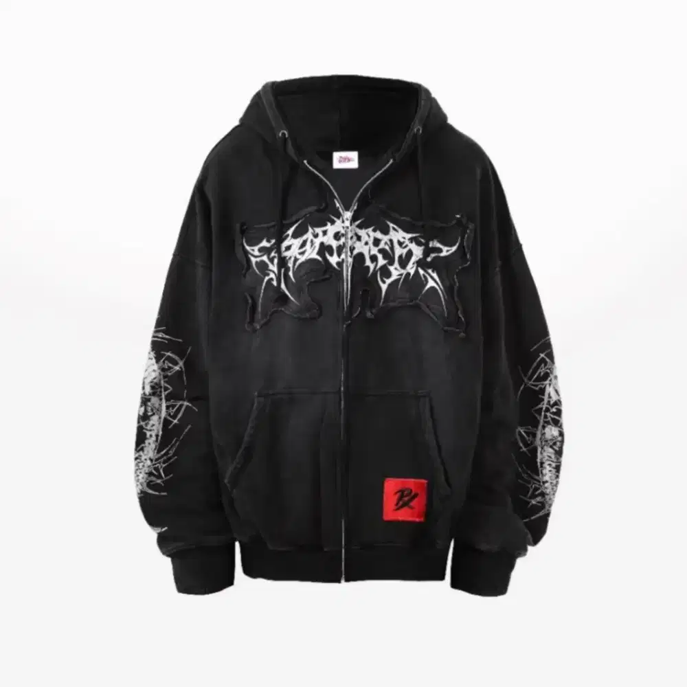 TAGGED x PRX Spineblade Washed Zipper Hoodie