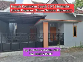 Rumah Kontrakan 3KT Dekat Seturan UPN Babarsari Atmajaya diPugeran