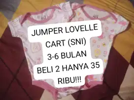 JUMPER BAYI PEREMPUAN MERK LOVELLE CART 3-6 BULAN SNI