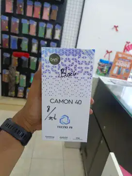 Tecno camon 40 8/256 new garansi resmi 1tahun