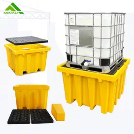 Spill containment pallet 4 drum 260L pallet penampung tumpahan cairan