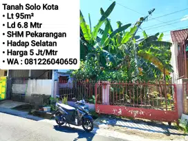 Jual Tanah Solo Kota Dekat Fajar Indah, Karangasem, Jajar