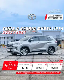 [KM 12RB] Zenix Q Hybrid Modellista 2024 NIK 2023 very low km