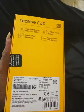 Jual hp realmi c65 pemakaian baru sebulan