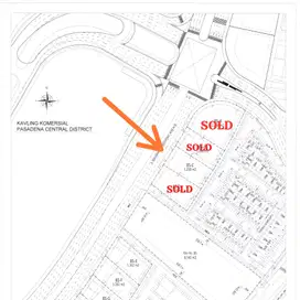 Tanah Komersil Gading Serpong BSD Paramount Land luas 1250