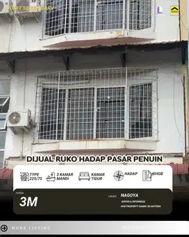 Dijual Ruko Pasar Penuin nagoya Batam