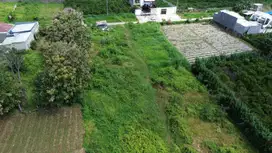 view pegunungan dan city light kota malang tanah kavling landungsari