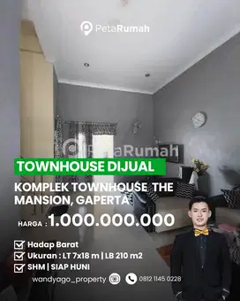 Di Jual Townhouse Komplek The Mansion Gaperta