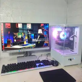 PC set Gaming Grafis i3 Gen10 RAM 16GB NVMe 256 GTX 1050TI 4GB LED 22