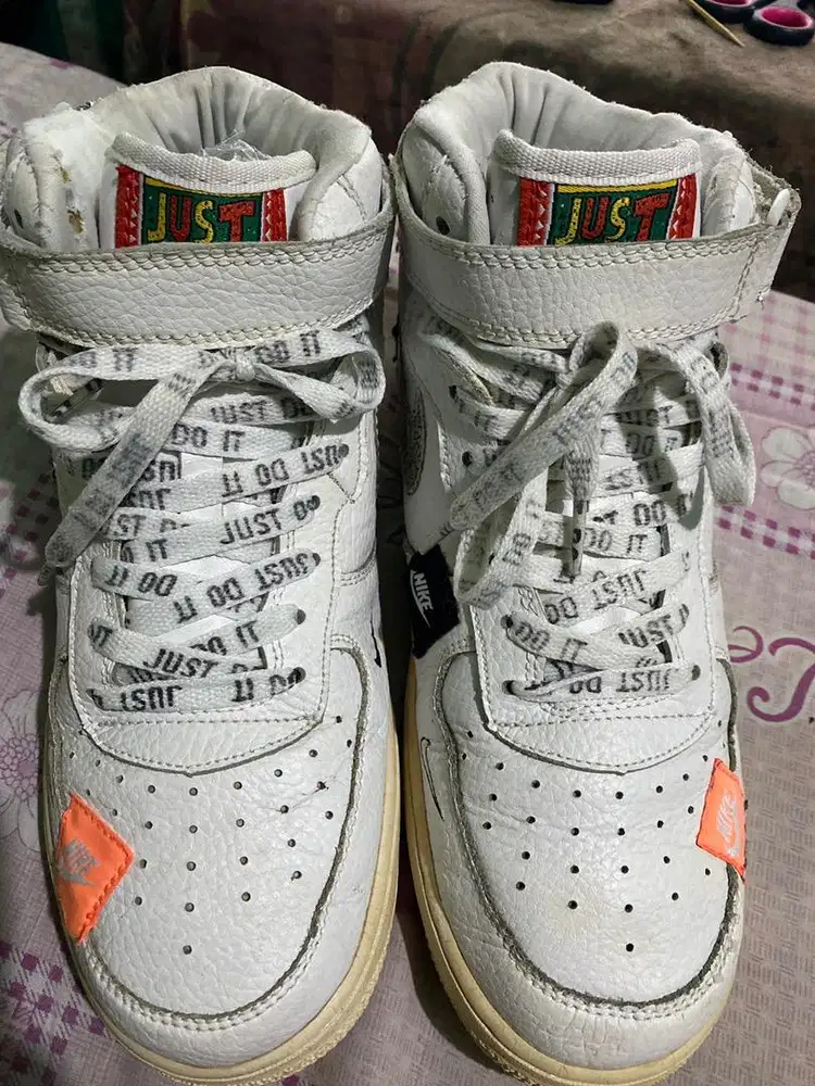 Sepatu Pria Nikee AF1 mid Coleb Just Do IT