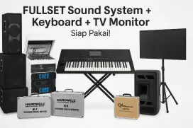 Sound system fullset + keyboard yamaha (siap ngejob pesta)