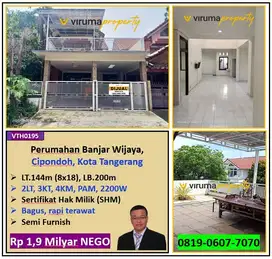 VTH0195 - Rumah SHM Bagus, Semi Furnish, Banjar Wijaya, Tangerang