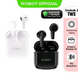 ROBOT TWS headset Bluetooth Encobuds T2 Wireless Earphone Bluetooth 6.