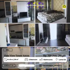 Dijual Apartment 2BR View Pool Vida View Tower Aston Siap Huni Nego SN