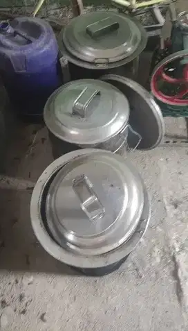 Panci bakso/Bubur/Soto dari 3 tinggal 2 unit dari aluminium