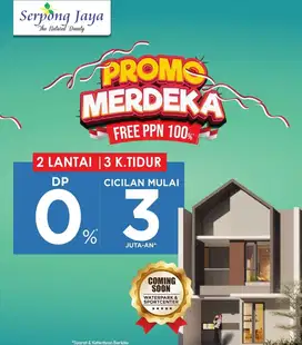 Serpong Jaya Cluster Neo Padma Free PPn 100% 3Kamar Tidur