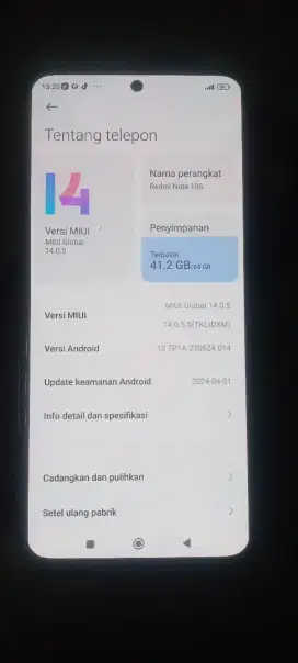 Jual hp retmi note 10s