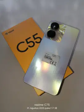 Realme C55 Nfc Ram 8+8/256gb Komplit dus buku nota pembelian no minus