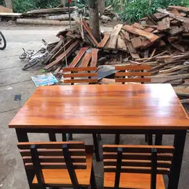 set meja kursi warung makan