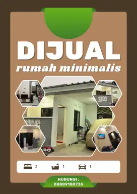 Di jual murah rumah modern minimalis