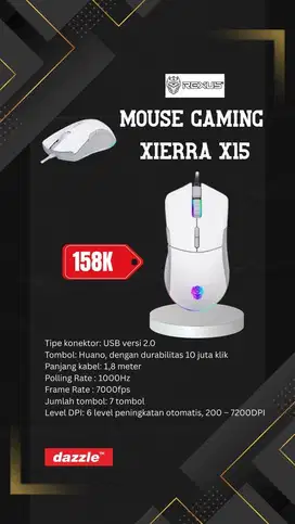Rexus Mouse Gaming Xierra X15