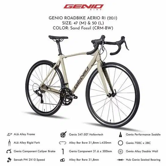 Roadbike Genio Aerio R1