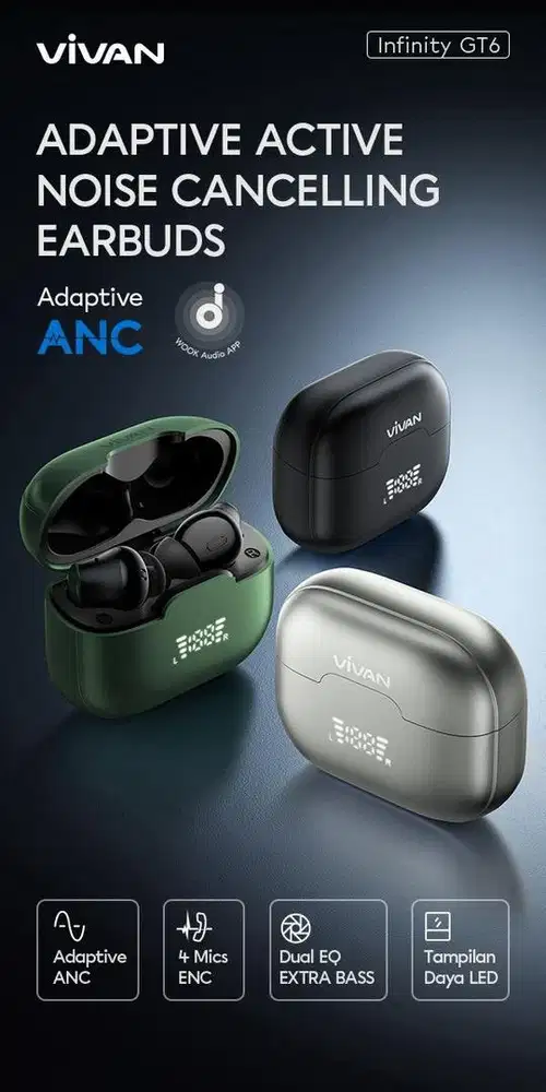 HEADSET NIRKABEL VIVAN INFINITY GT 6