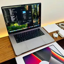 MacBook Pro 16 inch M1 Pro Fullset Original Mantap likenew