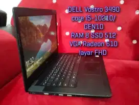 Dell Vostro 14 -3490 core i5 GEN10/RAM 8 SSD 512/VGA Radeon siap kerja