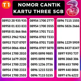 NOMOR CANTIK THREE KARTU PERDANA 3