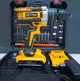 New keyten bor cordless batere lithium brushless impact electric drill
