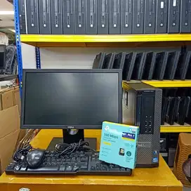 PC SIAP PAKAI DELL 7010 SFF I5 3470 RAM 8GB HDD 500GB LCD 19 RA-ZT