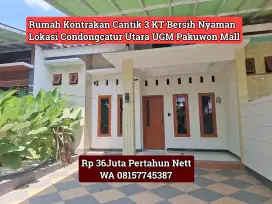 RUMAH KONTRAKAN CANTIK CONDONGCATUR UTARA UGM PAKUWON MALL
