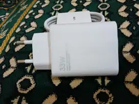 Charger Xiaomi OriginalCopotan 33Watt TipeC SuperFastCharge Baru Segel