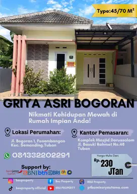 Tinggal Nyaman di Griya Bogoran- Dekat ke Mana Saja!