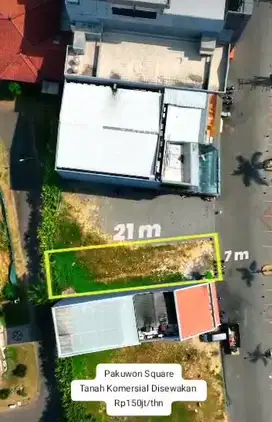 Disewakan Tanah uk. 7x21,75m Di Pakuwon Square, Samping Moi Village