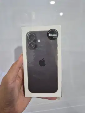 New iphone 16 256gb black baru segel greenpeel
